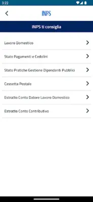 INPS Mobile android App screenshot 2